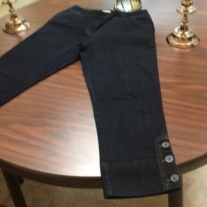 Dark denim capri/ankle/cropped leg